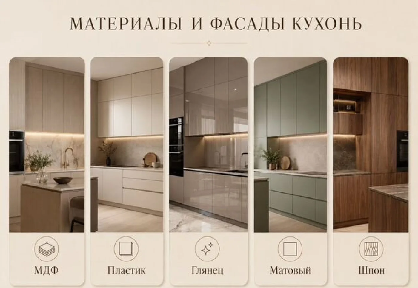 Кухни на заказ по индивидуальным размерам — изготовление и сборка