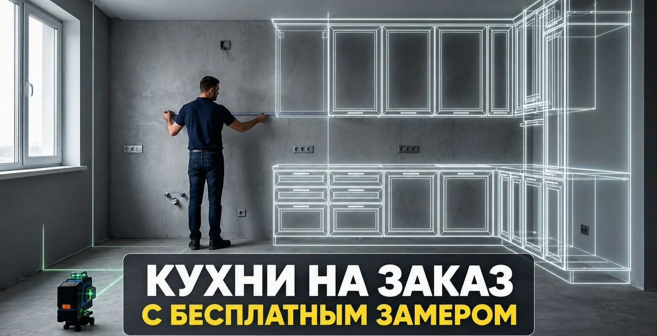 Кухни на заказ с бесплатным замером