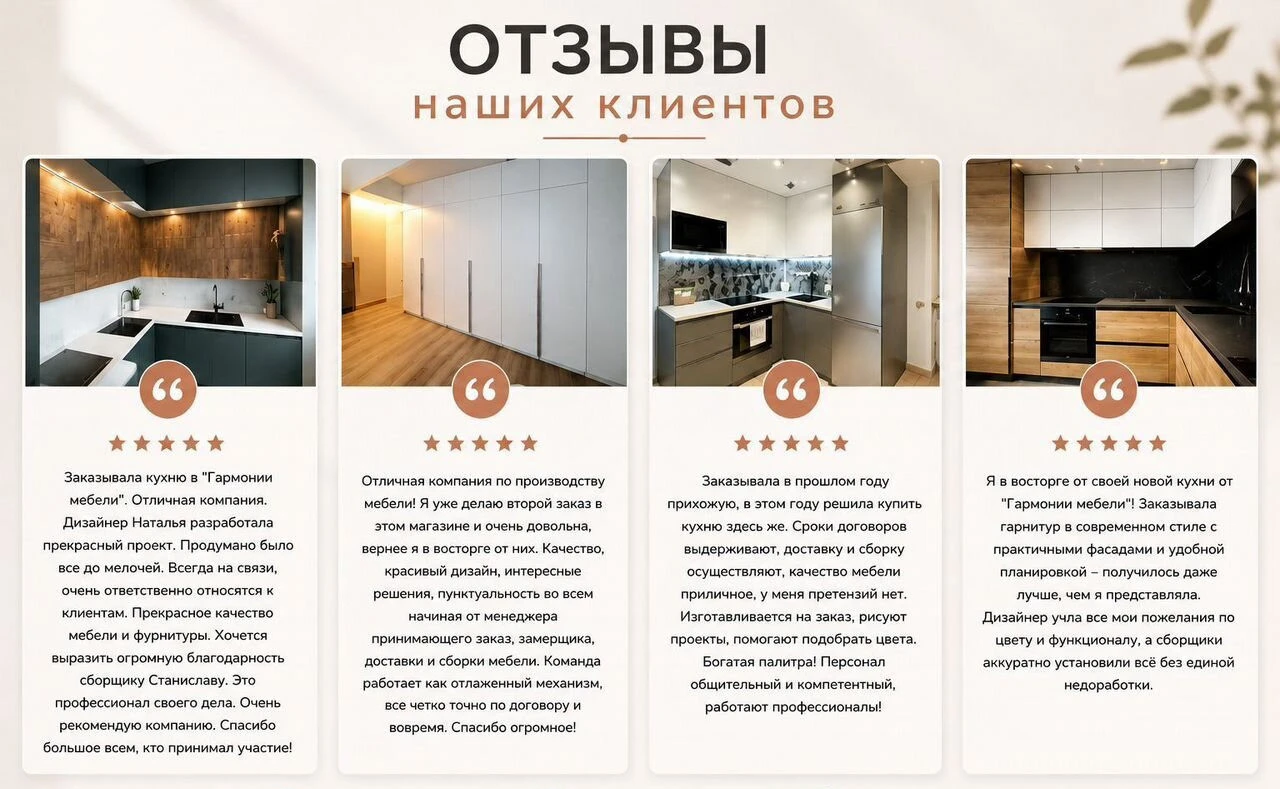 Кухня на заказ / Изготовление от 25 рабочих дней